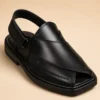 Formal Black and Brown Handmade Peshawari Chappal